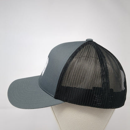 EB Snapback Mesh Back Trucker Hat Gray One Size Pacific Headwear 6 Panel