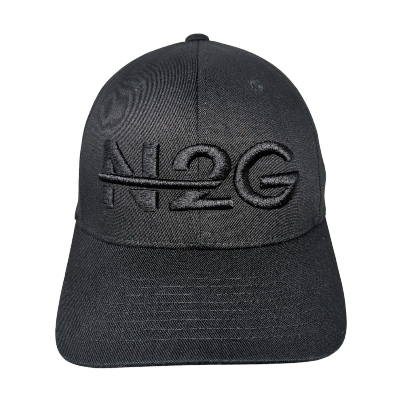 N2G Nutrition 2 Go Fitted Hat Black L-XL Embroidered Flexfit #Suppbro