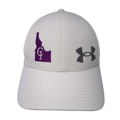 Under Armour Fitted Hat White L/XL Classic Fit ISO-Chill Armour Vent W/Tags