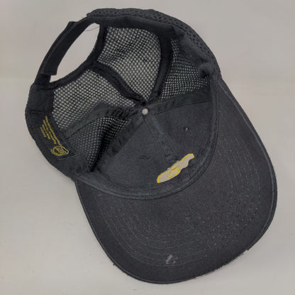 Welcome To Moe's Strapback Mesh Back Hat Black One Size Embroidered