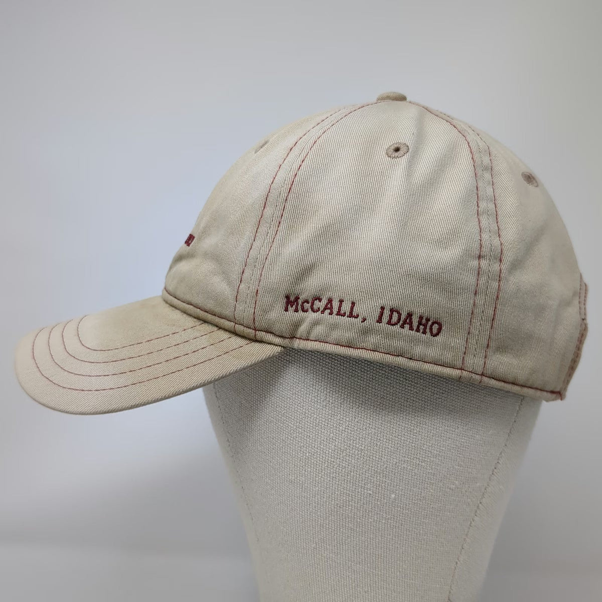 Pukka Baseball Cap Beige One Size Jug Mountain Ranch McCall Idaho Cotton Hat