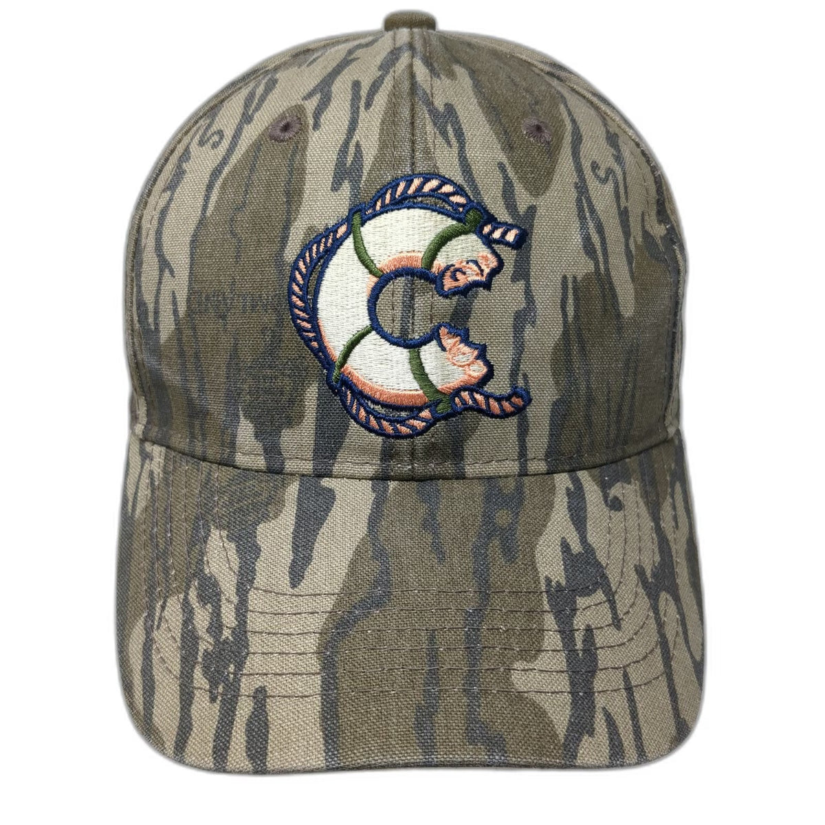 Outdoor Cap Snapback Green One Size Camo Kelli's Catering Fish Logo Hat