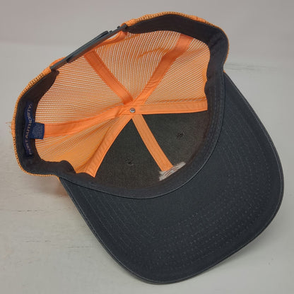 Port Authority Boise Cascade Gray Orange One Size Trucker Hat Mesh Snapback Logo