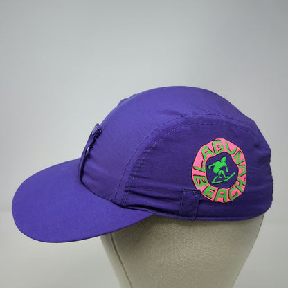 Laguna Baseball Cap Purple One Size Surfer Side Patch Nylon Elastic Back Hat