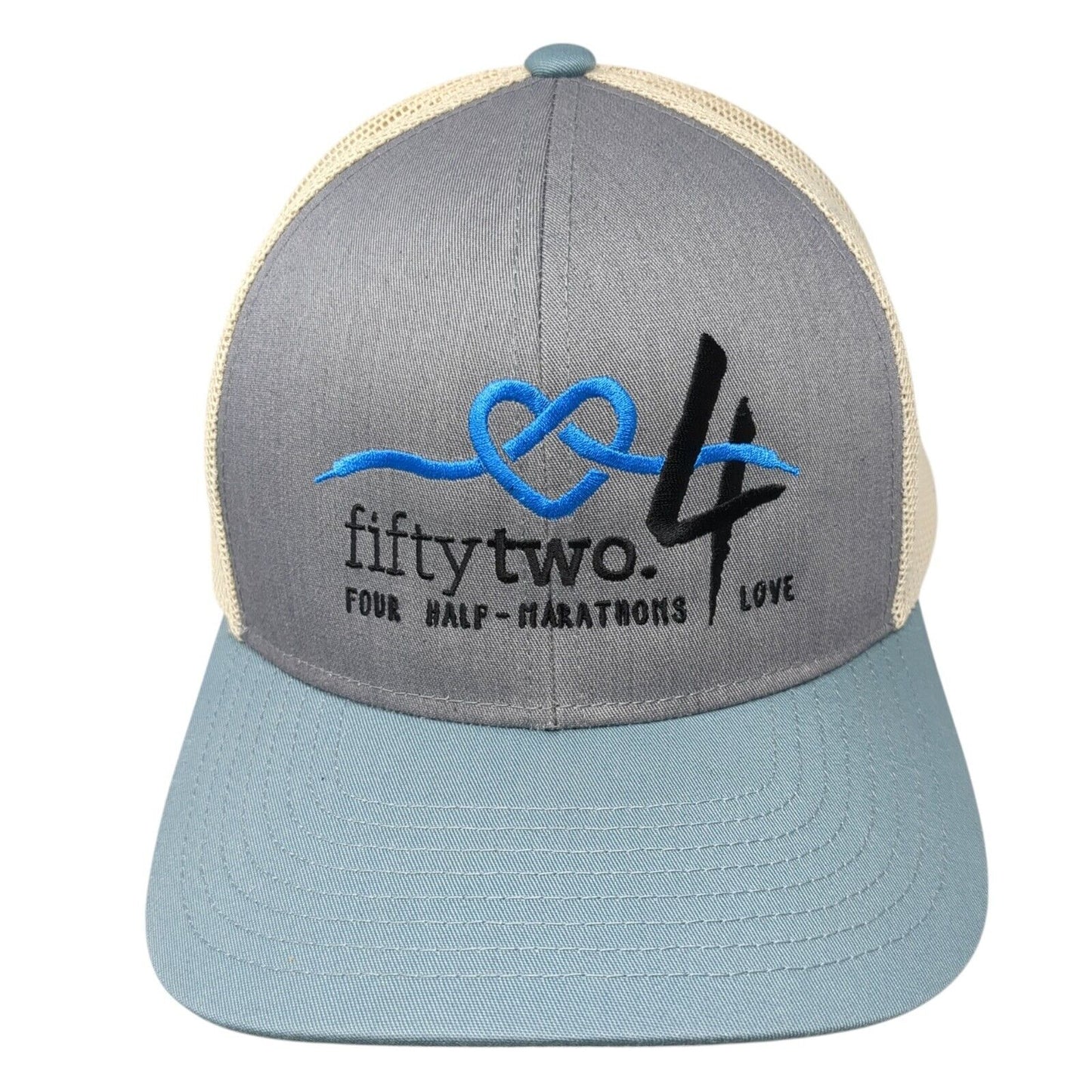 Fifty Two Four Half Marathons Love Trucker Hat Multi OSFA Mesh Back