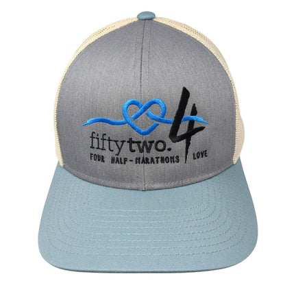 Fifty Two Four Half Marathons Love Trucker Hat Multi OSFA Mesh Back