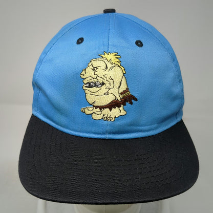 Cameron Sports Snapback Blue Black One Size Green Underbrim Caveman Graphic Hat