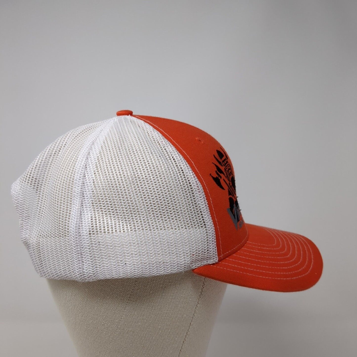 Viking Industrial Systems Snapback Trucker Hat Orange OS Adjustable Mesh Back