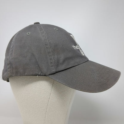 Baseball Cap Gray One Size YMCA Logo Adjustable Slideback Cotton Twill Hat