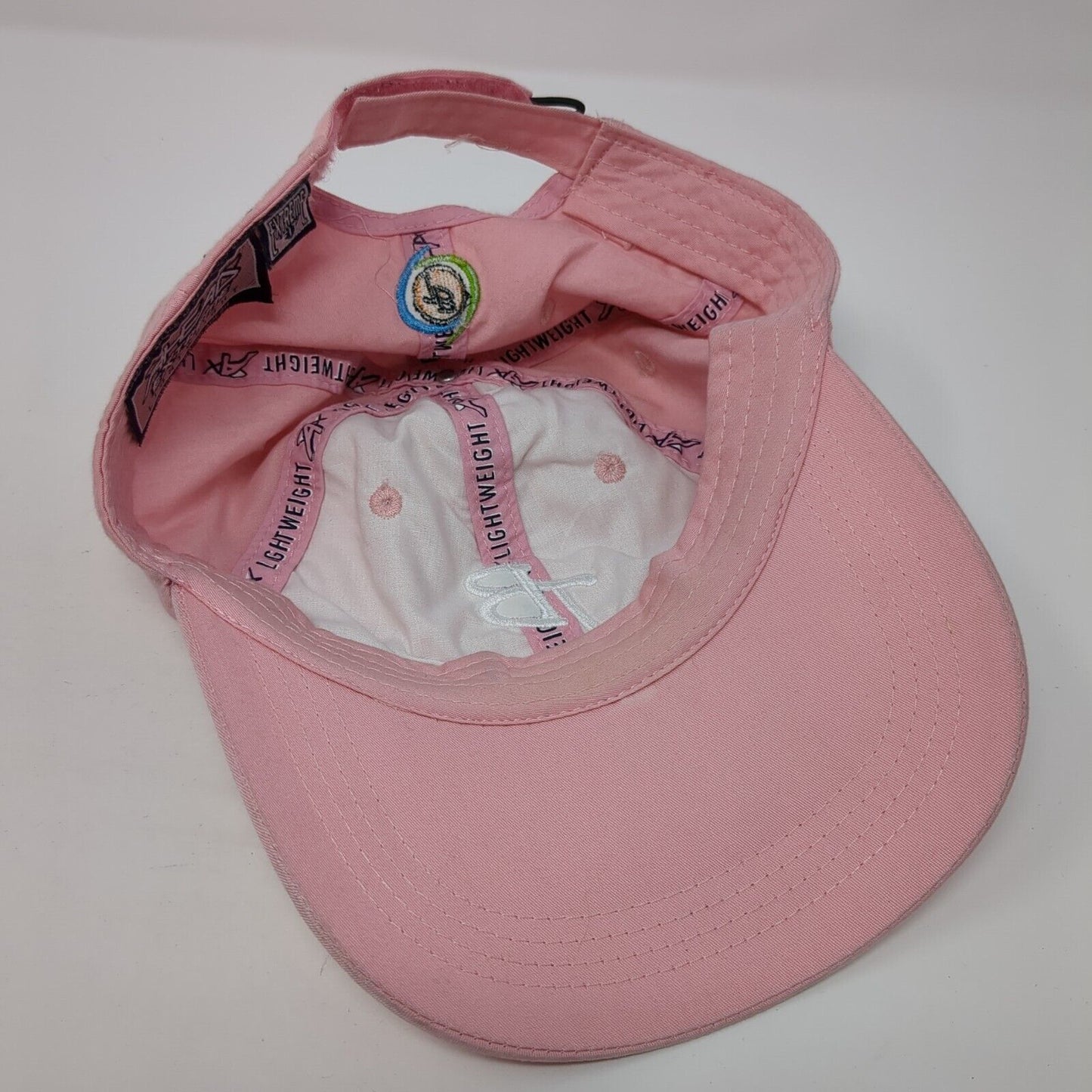 TB Strapback Hat Pink OS Adjustable Extreme Fit Embroidered Lightweight Ahead