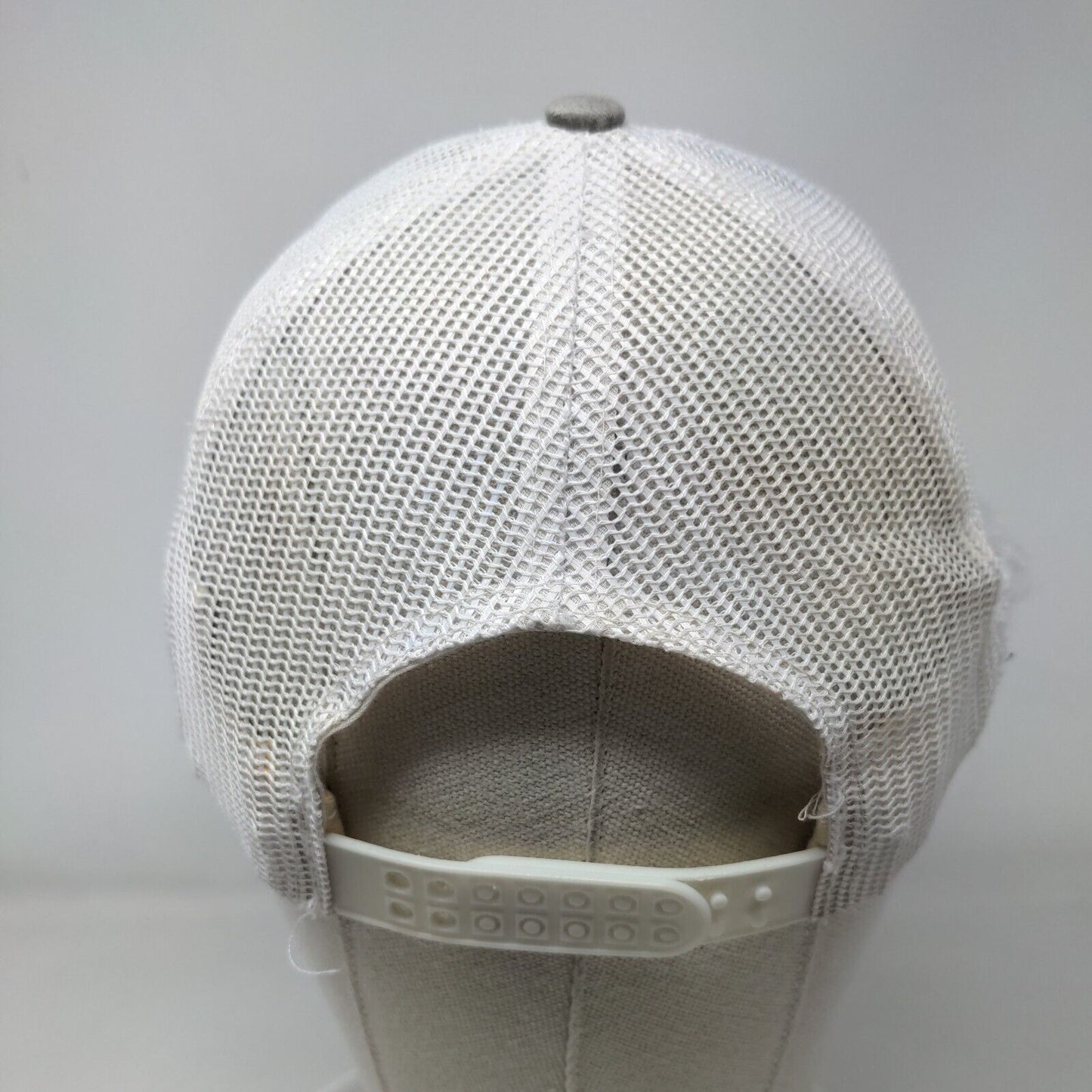 Country Cred Snapback Mesh Back Trucker Hat Gray OSFM Embroidered