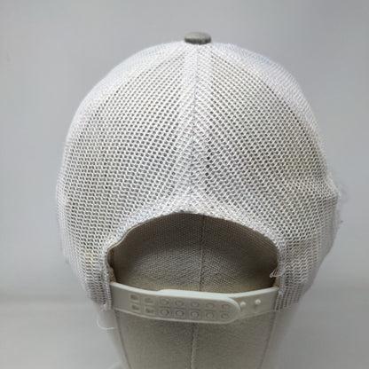 Country Cred Snapback Mesh Back Trucker Hat Gray OSFM Embroidered