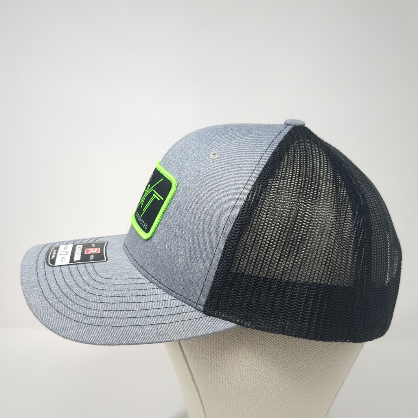 What's Next Fully Promoted Trucker Hat Gray One Size Adjustable Richardson