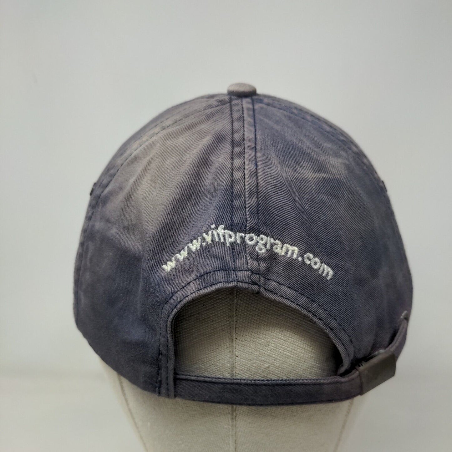 VIF Slideback Hat Blue One Size Adjustable Embroidered Anvil 6 Panel