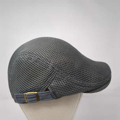 Unbranded Flat Cap Gray One Size Adjustable Mesh Breathable Blank