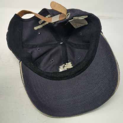 KP Baseball Cap Blue One Size Leather Strap Fishing Club Clubhouse Member Hat