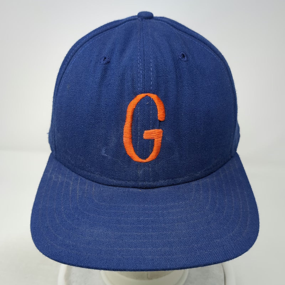 New Era Snapback Blue L Hat Embroidered Letter G Green Under Visor USA Pro Model