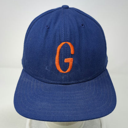 New Era Snapback Blue L Hat Embroidered Letter G Green Under Visor USA Pro Model