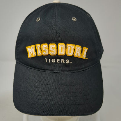 Missouri Tigers NCAA Colosseum Black Gold One Size Cap Cotton Slideback Logo Hat