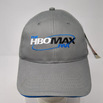 The HBO Max Pak Slideback Hat Gray OS Adjustable Embroidered W/Tags Cotton
