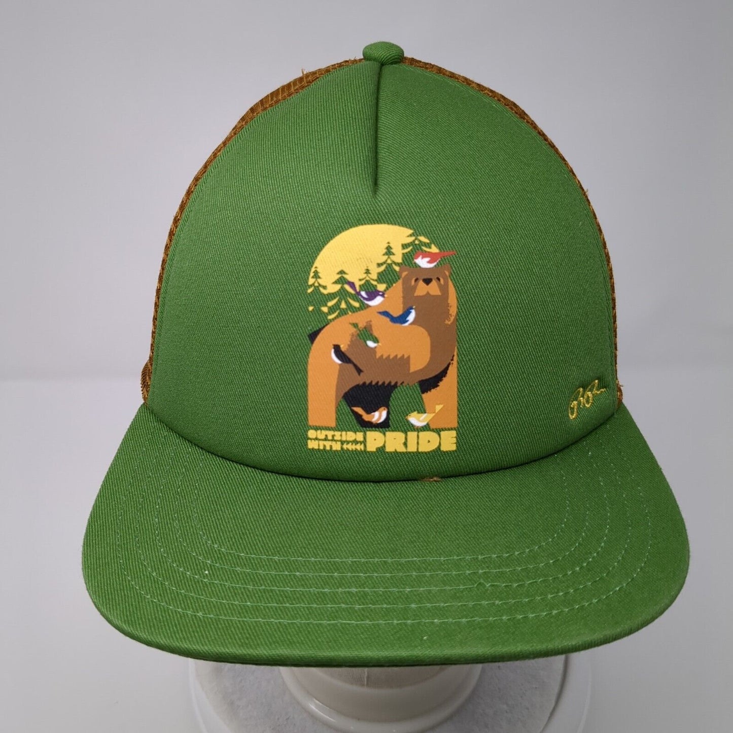 REI Outside With Pride Snapback Trucker Hat Multi One Size Mesh Back