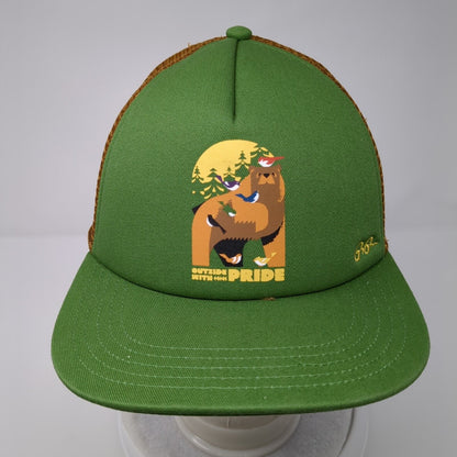 REI Outside With Pride Snapback Trucker Hat Multi One Size Mesh Back