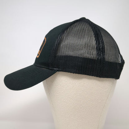 Mossy Oak Trucker Hat Black One Size Snapback Mesh Back Embroidered Logo Patch