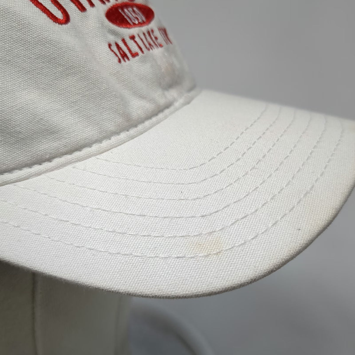 Captivating Utah Utes NCAA Cap White One Size Slideback Cotton Embroidery SLC UU