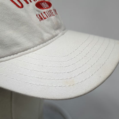 Captivating Utah Utes NCAA Cap White One Size Slideback Cotton Embroidery SLC UU