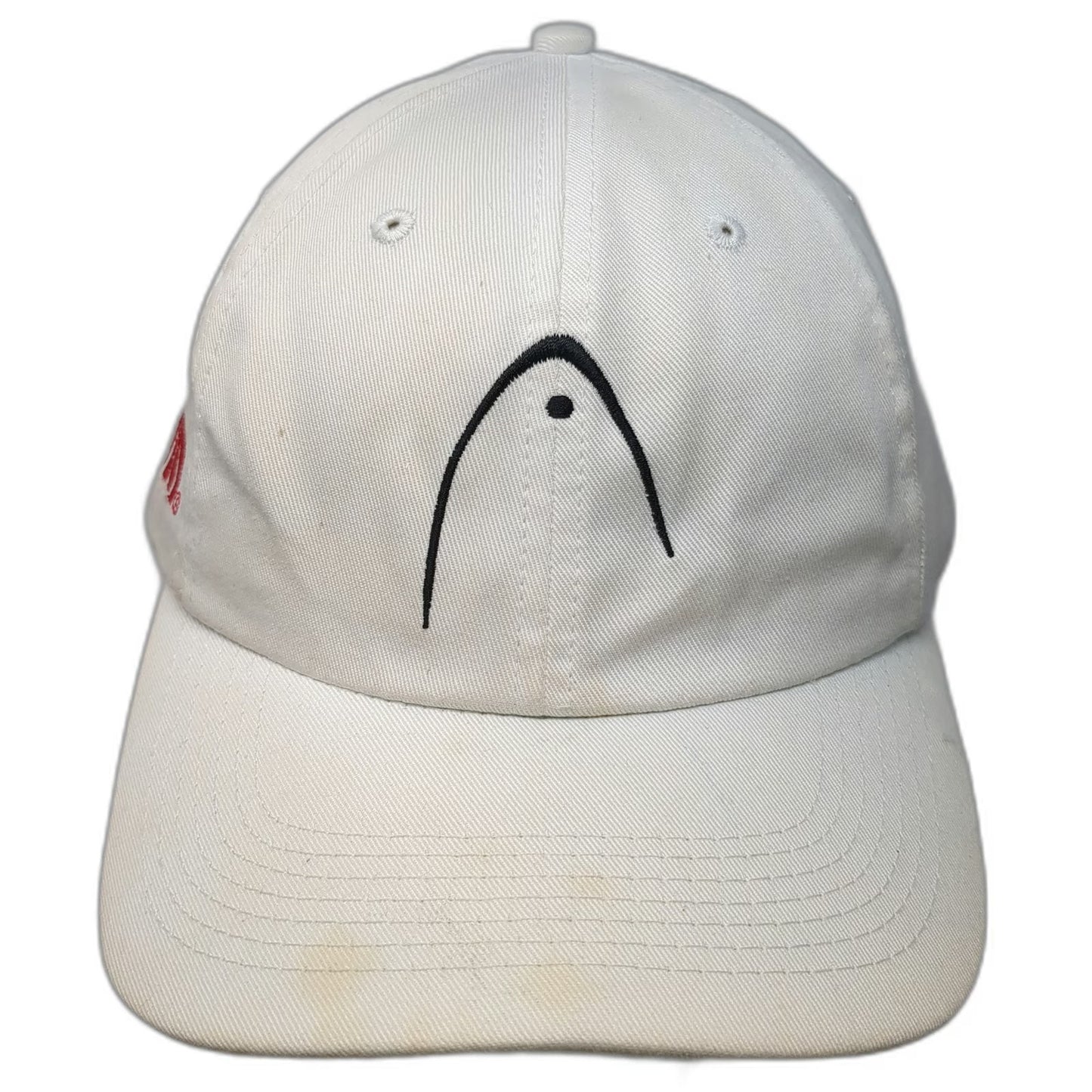 Head Baseball Cap White One Size Penn Logo Green Under Visor Slideback Hat