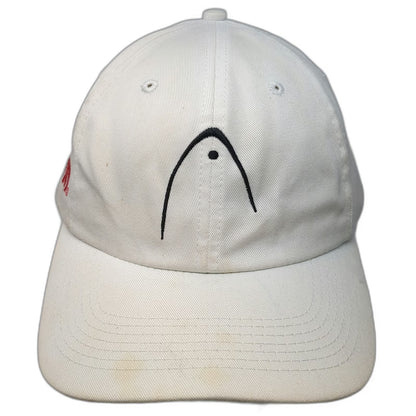 Head Baseball Cap White One Size Penn Logo Green Under Visor Slideback Hat
