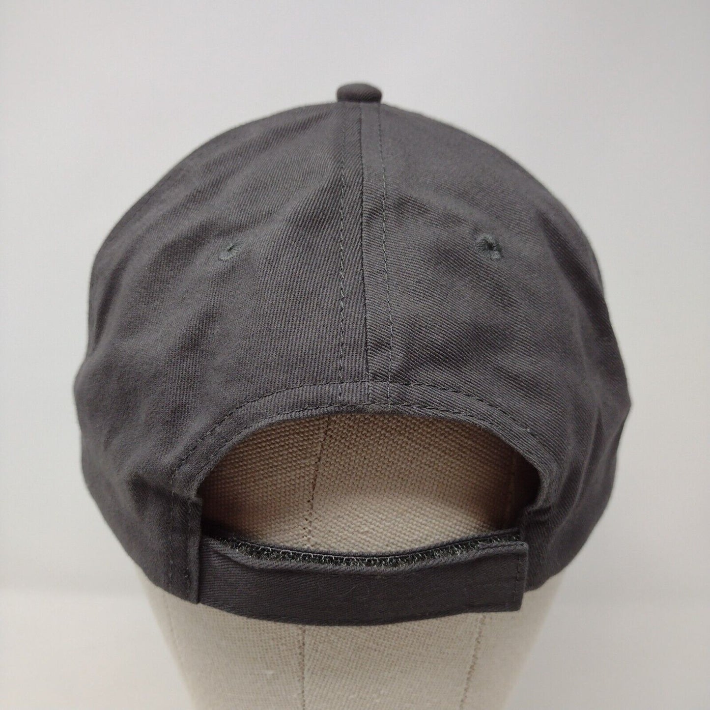 Walker Owner Strapback Hat Gray OSFA Adjustable Embroidered Vented Holes
