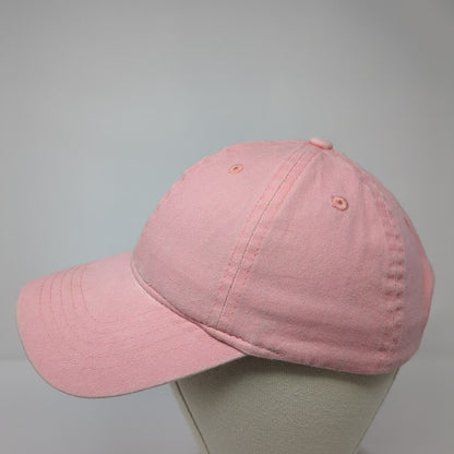 Unbranded Strapback Hat Pink One Size Solid Adjustable Outdoor Blank