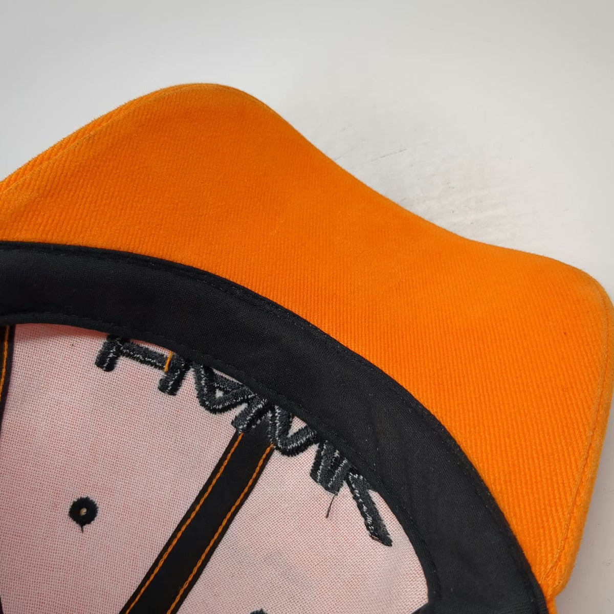 Hawk Baseball Cap Orange One Size Skateboarding Apparel Systems Logo Bird Hat