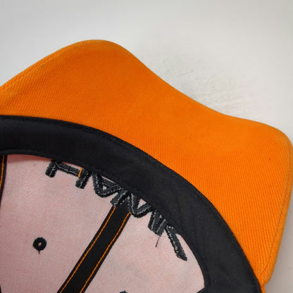 Hawk Baseball Cap Orange One Size Skateboarding Apparel Systems Logo Bird Hat