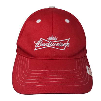 Budweiser Strapback Hat Red OSFA Embroidered Grab Some Buds K-Products