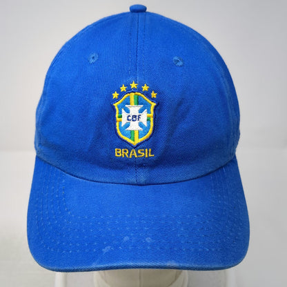 Nike Baseball Cap Blue One Size Brazil Soccer CBF Crest Five Stars Slideback Hat