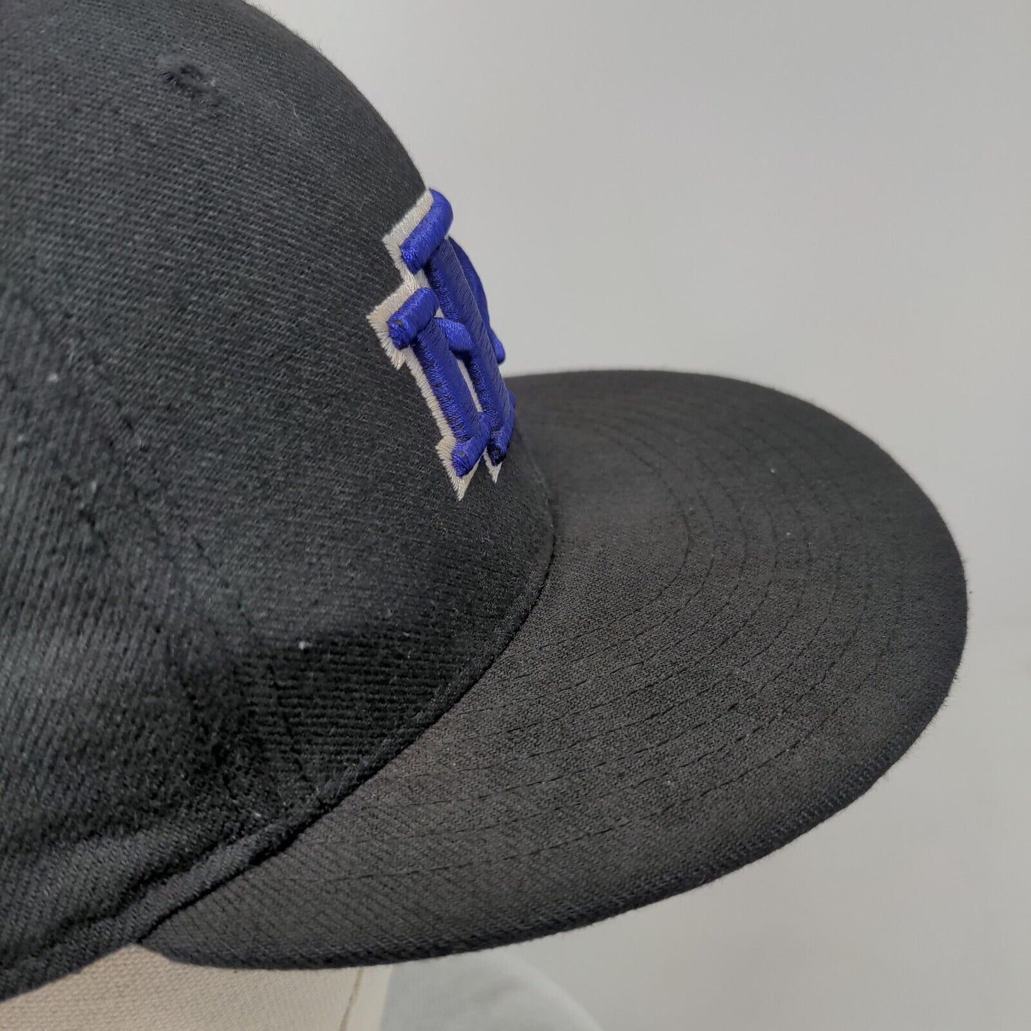 Rocky Fitted Hat Black 7 1/8 Embroidered Vent Holes Richardson Surge