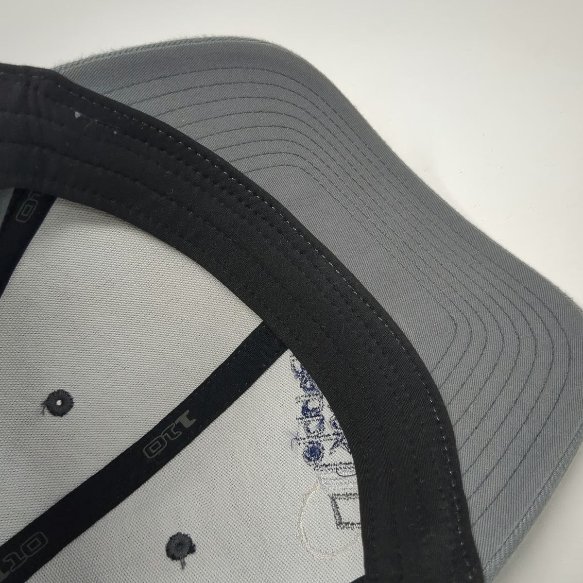 Yupoong Pebble Creek Baseball Cap Gray One Size Adjustable Flexfit 110 Logo Hat