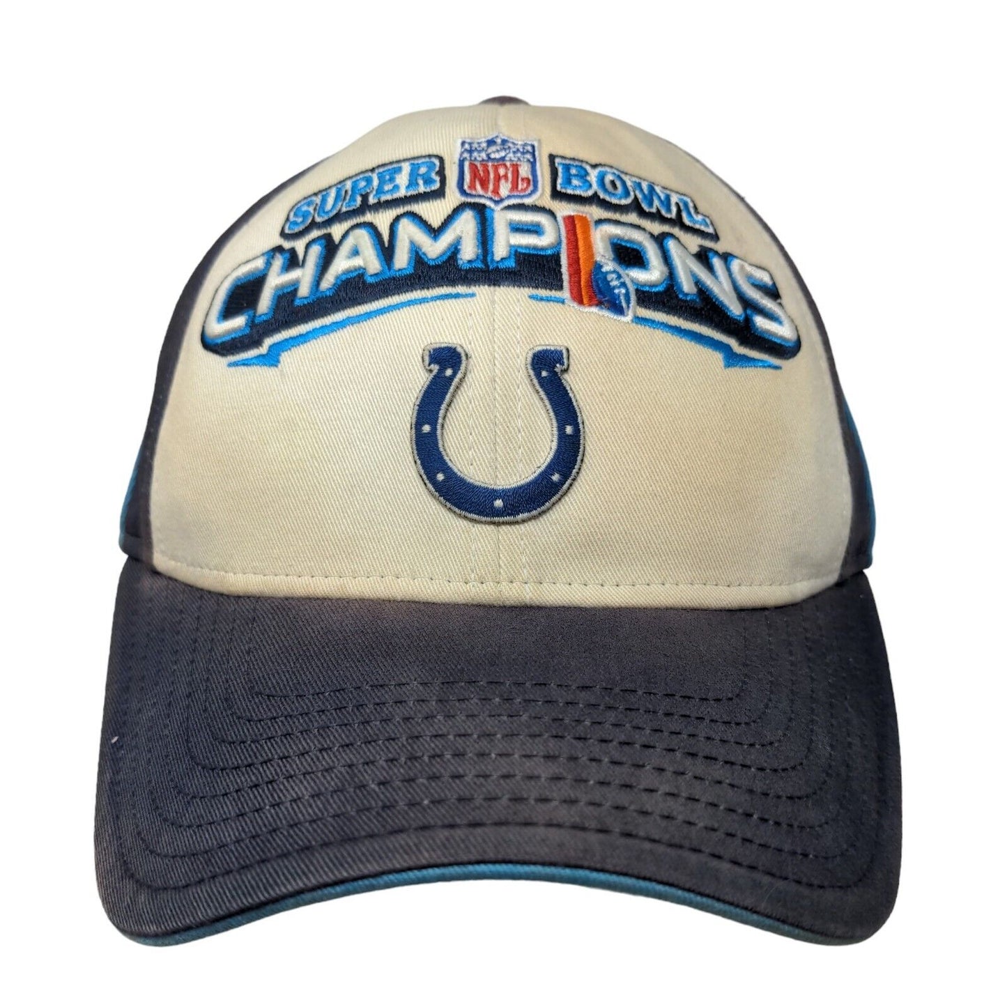 Reebok Men's Strapback Hat Multicolor Super Bowl XLI Indianapolis Colts Logo