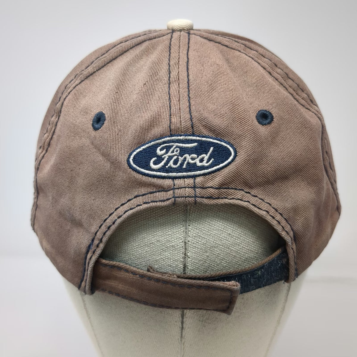 H3 Sportgear Ford Logo Brown Baseball Cap Hat One Size Strapback Embroidered