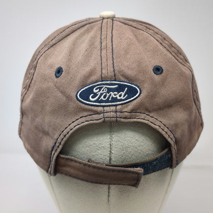 H3 Sportgear Ford Logo Brown Baseball Cap Hat One Size Strapback Embroidered
