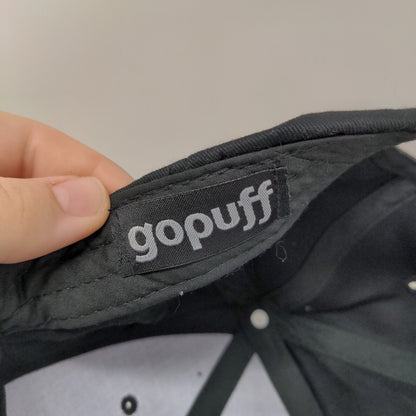 Gopuff Slideback Hat Black One Size Adjustable Embroidered 6 Panel