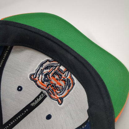 Mitchell & Ness Chicago Bears NFL Snapback Hat Blue Orange One Size Green Brim