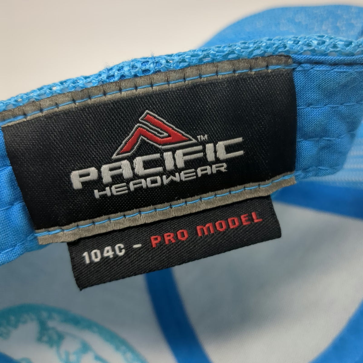 Pacific Headwear Trucker Hat Black Blue One Size Mesh Snapback Outfitters Logo