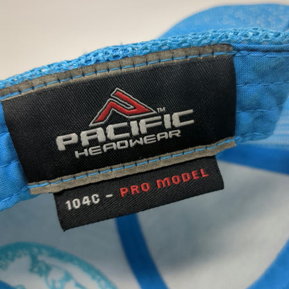Pacific Headwear Trucker Hat Black Blue One Size Mesh Snapback Outfitters Logo