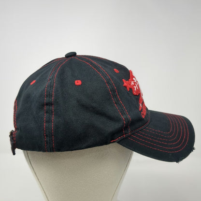 Pit Bull Baseball Cap Black One Size California Republic Bear Hat Red Stitch