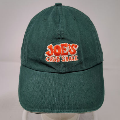 HYP Joes Crab Shack Baseball Cap Green One Size Embroidered Slideback Cotton Hat