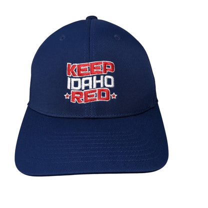 Keep Idaho Red Fitted Hat Blue S/M Embroidered Flexfit Sport-Tek 6 Panel