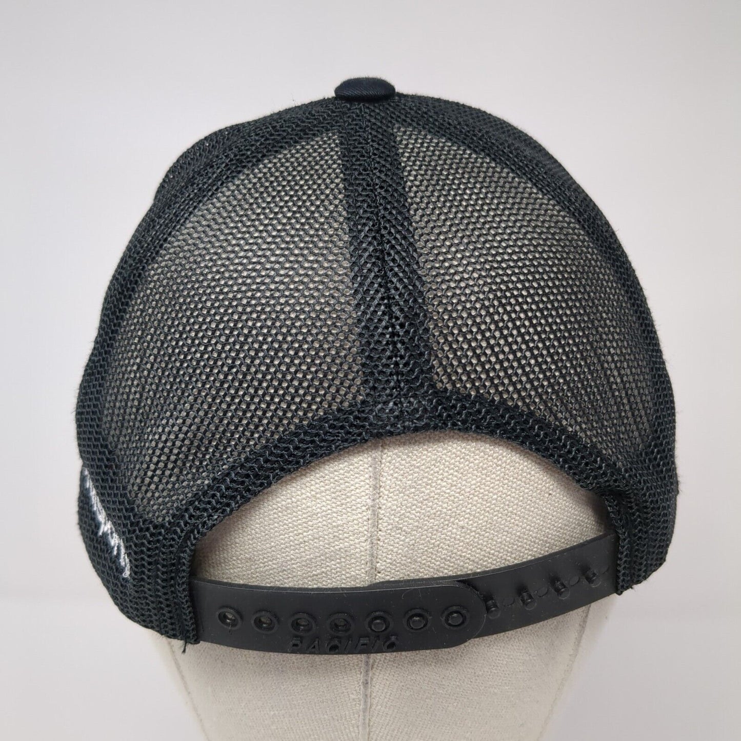 Sawtooth Sports Snapback Trucker Hat Black One Size Pacific Headwear